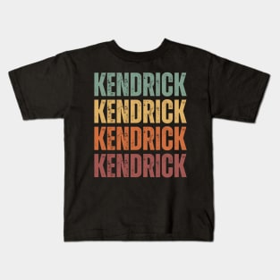 Kendrick Retro Personalized First Name 1980s Vintage Kids T-Shirt